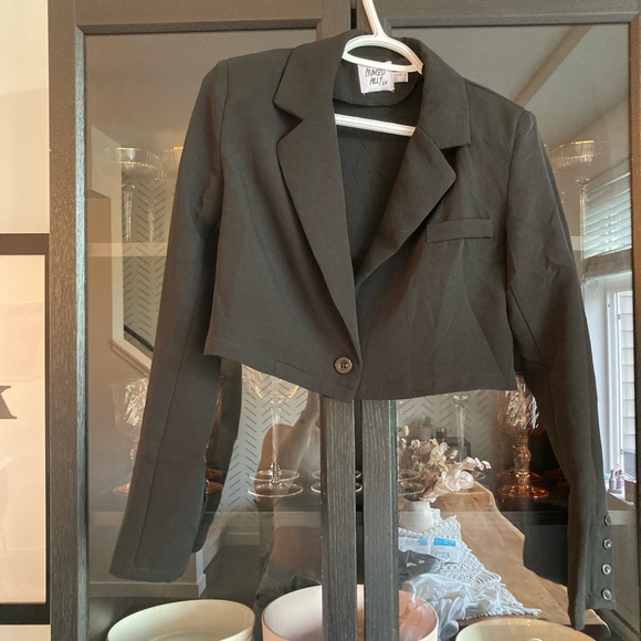 Princess Polly Cropped Blazer Size US 4 - never worn - Picture 2 of 4
